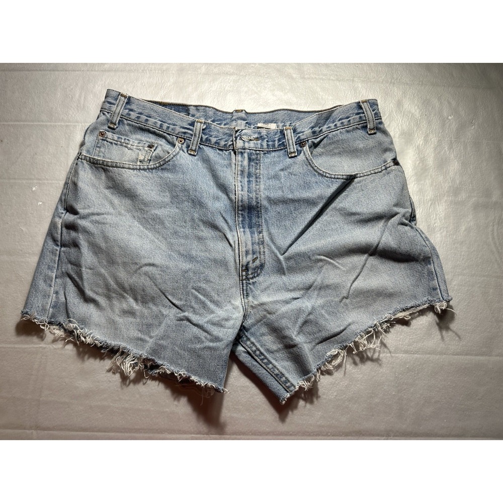 VTG Levi's 505 Mens 38 Waist Denim Cutoff Shorts High Rise Distressed Canada